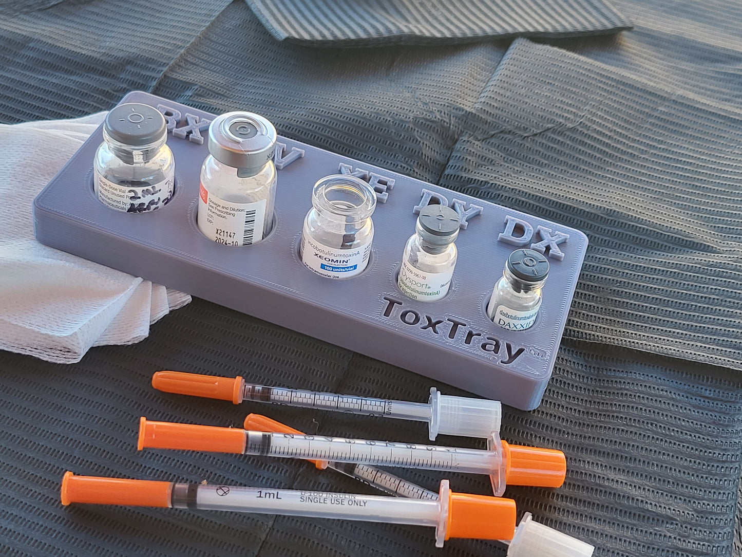 Gen2 MultiTray with Daxxify, Botox Spill Reducing ToxTray, Botox, Xeomin, Dysport, and Jeuveau. MedSpa Aesthetic Nurse Injectors, NP, PA's, MD's Beauty Nurse. Nurse Gift