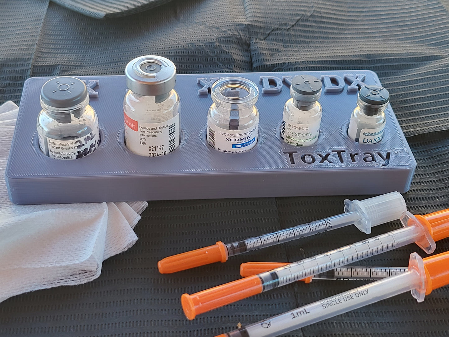 Gen2 MultiTray with Daxxify, Botox Spill Reducing ToxTray, Botox, Xeomin, Dysport, and Jeuveau. MedSpa Aesthetic Nurse Injectors, NP, PA's, MD's Beauty Nurse. Nurse Gift